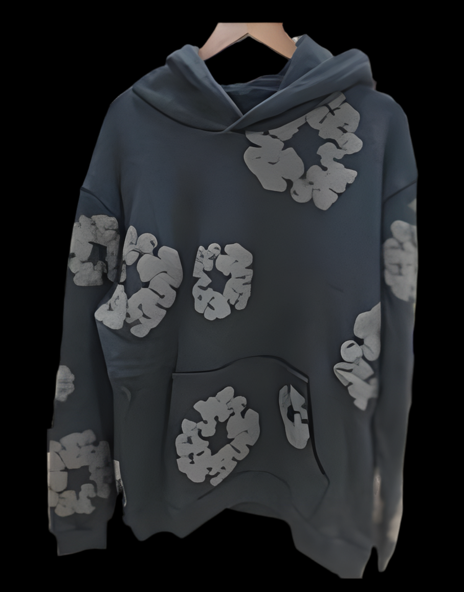 Monochrome Denim Hoodie