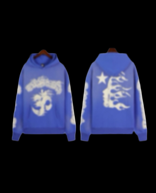 Blue Hellstar Hoodie
