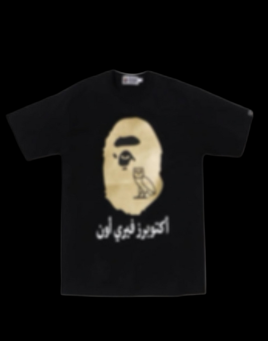 Black OVO BAPE tee