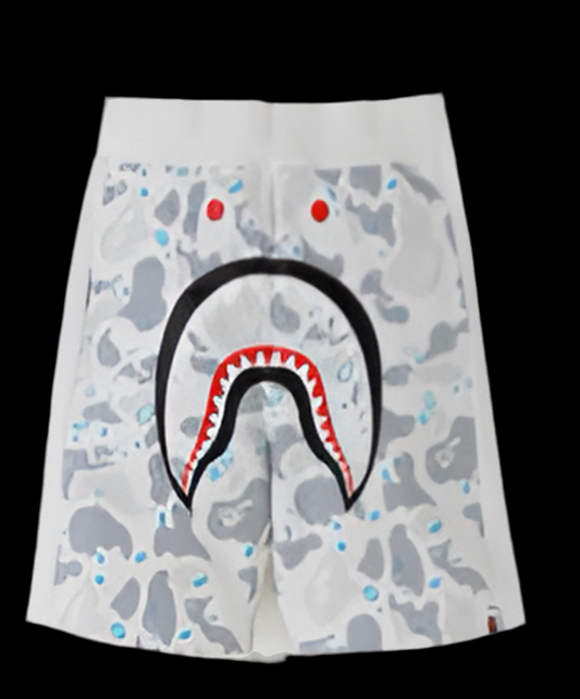 White BAPE shorts