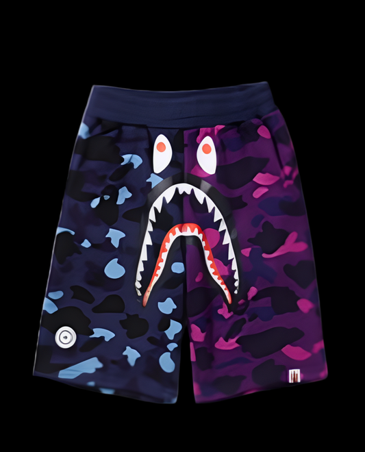 Blue n Purple BAPE shorts