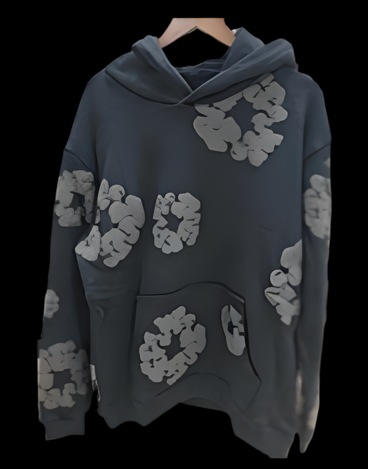 Monochrome Denim Hoodie